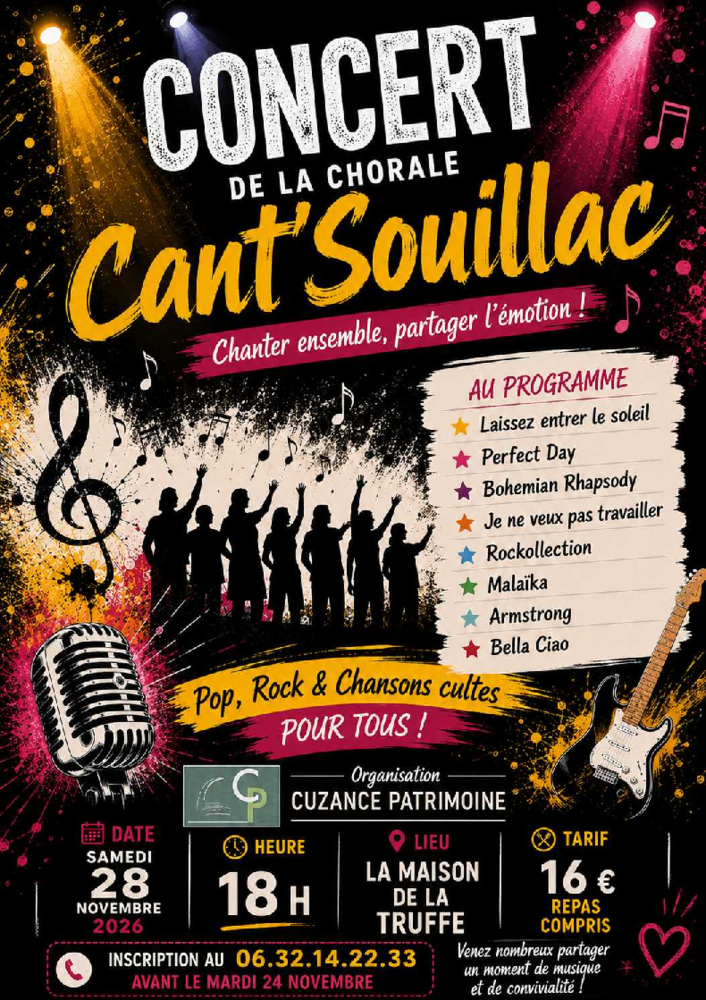 affiche information concert et réservation avant le 24 novembre 2026